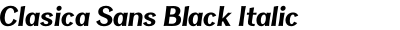 Clasica Sans Black Italic